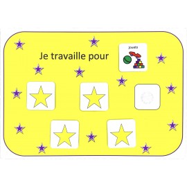 La charte de Récompense Français produit de communication visuelle en plastique et étanche pour l'autisme B012T7M9YQ