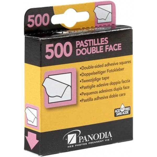 Panodia Boîte de 500 pastilles adhésives Double-Face Marque française B00A7NMRAG