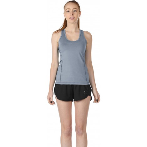 icyzone Femme Débardeur de Fitness Dos Nageur Yoga Shirt sans Manches Running Sport Tank Top B08B4FY2TJ
