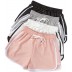 TTIK Lot de 4 shorts de sport pour femme avec cordon de serrage à la taille élastique B09XV8XXWC