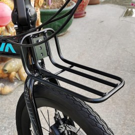 SinoArts Rack de Porteur Avant de vélo Accessoires de vélo pliants Support de Chargement Avant en Acier en Acier Inoxydable pour vélos de Frein en V B0B42MB4VX