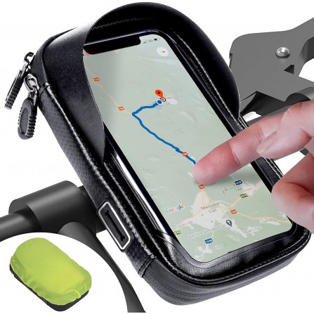 Support de téléphone Portable pour vélo Étanche Anti-reflet Idéal pour la Navigation Sacoche de vélo Support de vélo Rotatif à 360° pour téléphones Portables et GPS de 5,5 à 7 B09DYCL9YX
