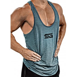 Satire Gym – Débardeur de fitness Homme – T-shirt sans manches à séchage rapide – Débardeur de sport pour entraînement et sport – débardeur de musculation tank top homme pour la gym B07G2ZWJW6