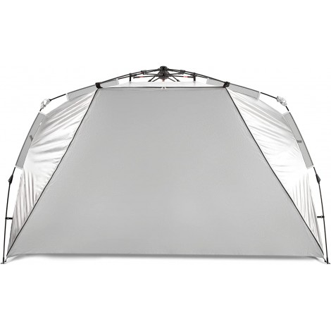 Easthills Outdoors Instant Shader Silver Shelter Tente de plage XL 251,5 cm de large pour 4 à 6 personnes UPF 50+ – Réfléchissant la chaleur et bloquant la lumière B09T6LJSGP