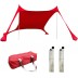 Tente Anti UV Tente Abris de Plage 210x150x170cm Tente de Plage UPF50 + avec 2 Poteaux en Aluminium Sac de Transport Ombre Extérieure pour Camping Pêche Pique-Nique B0B568SHPN