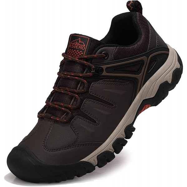 ASTERO Chaussure de Randonnée Homme Trekking Basse Boots Antidérapant Sneakers Lacet Outdoor Sport Marche Bottes Taille 41-46EU B09L857Q9F
