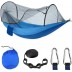 Achort Hamac de camping avec moustiquaire simple et double hamac de camping léger et portable 250 kg hamac en nylon pour camping randonnée voyage B08TT68Q6R