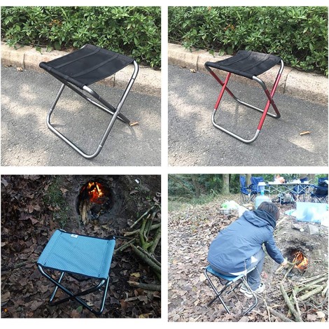 C Hello Cloud Tabouret de camping pliable mini chaises pliantes d'extérieur avec siège portable et léger pour pêche camping voyage jardin barbecue avec sac de transport en 3 tailles petit B08JYKG28X