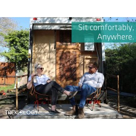 TREKOLOGY YIZI GO Chaise de Camping Portable avec Hauteur réglable Chaises Pliantes compactes Ultra-légères dans Un Sac de Transport pour randonneurs Camping B08HWPGKPK