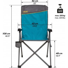 Uquip Justy Chaise de Camping Pliante avec Dossier Réglable B07LG4TK5R