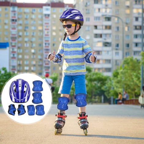BESPORTBLE 7Pcs Enfants Genouillères Coudières Protège-Poignets Équipement de Protection Casque de Vélo Ensemble pour Roller Skateboard Vélo Patinage Vélo Scooter Équitation Rouge B08SJQWSRJ