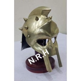 Nautical Replica Hub Mini casque de gladiateur médiéval avec support pour décoration de bureau B081GQYL1K