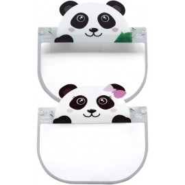 SOIMISS 2Pcs Panda Bouche Couverture Anti-Buée Visage Couverture Chapeau Visage Visière Couverture Sanitaire pour Enfants Étudiants Restaurant École B08GQ863PT