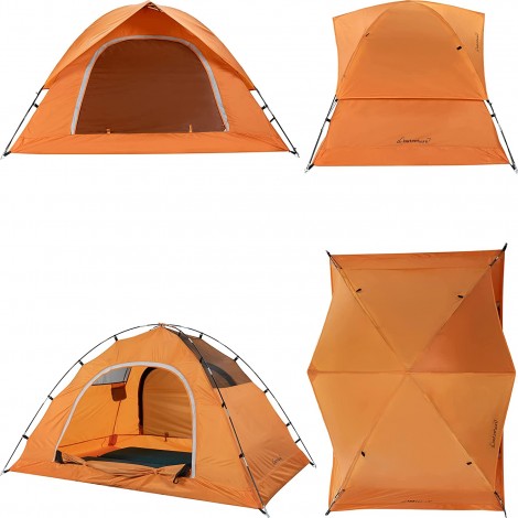 Clostnature Tente 2 4 Personnes pour Le Camping – Tente d'extérieur étanche pour 2 4 Personnes Tente dôme légère Tente compacte avec Petite Taille pour Famille Voyage à la Plage B09GN8C37R