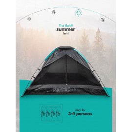 FE Active Tente 3-4 Personnes à Montage Rapide et Facile avec moustiquaire et Double Toit pour Le Plein air résistant à l'eau Camping Backpacking randonnée Trekking | Conçue en Californie USA B07QV3MQTT