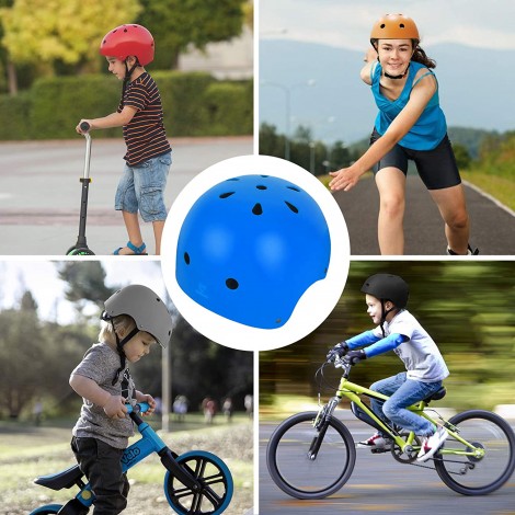 CRZKO Casque de vélo pour Enfants Casque de sécurité Anti-Choc pour Multi-Sports pour Les Enfants en Bas âges de Jeune Enfant à Adolescent réglable avec 3 Tailles B08H28NDFQ