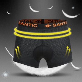Santic Hommes Shorts Cyclisme Caleçon de avec Cuissard 3D Gel Rembourré Sweat Absorbent Volatility Fast Drying Padded VTT pour Homme B096R7BSYM