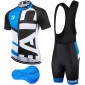 Vêtements de cyclisme pour homme Salopette de cyclisme à manches courtes et short de cyclisme avec gel 3D rembourré pour VTT course à pied route vélo B0912XX16Y