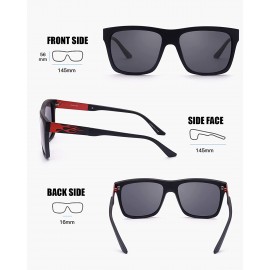 Lunettes de soleil polarisées pour homme lunettes de soleil carrées classiques avec protection UV400 pour cyclisme golf pêche course à pied 2022 B0B2NYY4F4